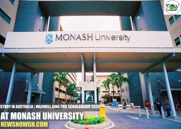 Maxwell King PhD Scholarship 2025