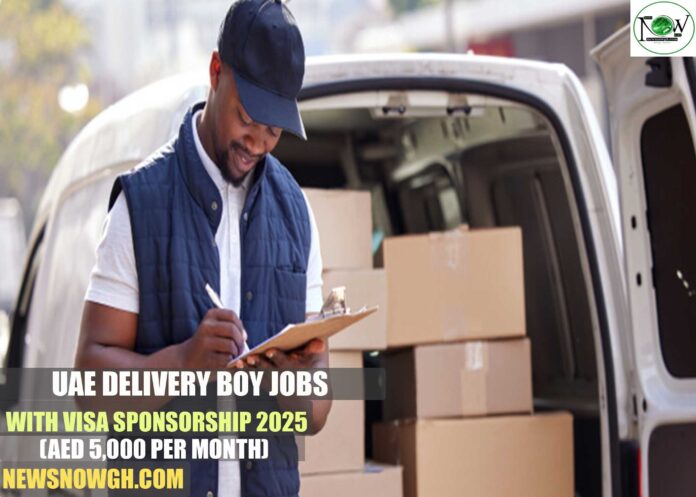 UAE Delivery Boy Jobs With Visa Sponsorship