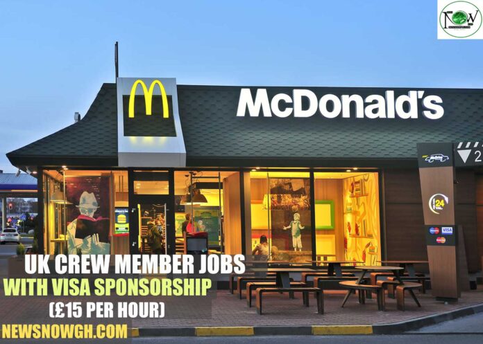 UK Crew Member Jobs with Visa Sponsorship