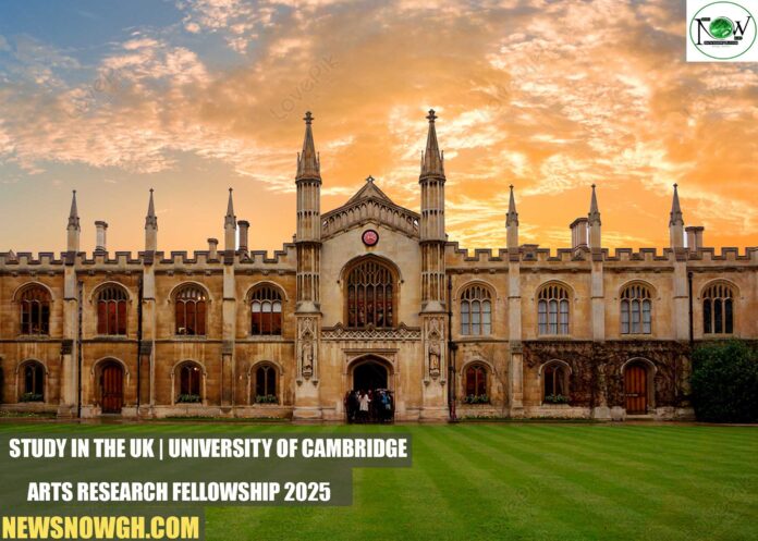 University of Cambridge Arts Research Fellowship