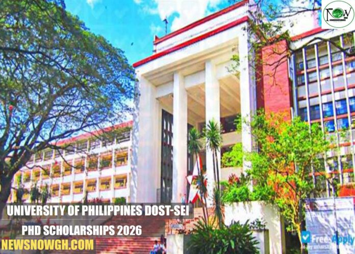 University of Philippines DOST-SEI PhD Scholarships