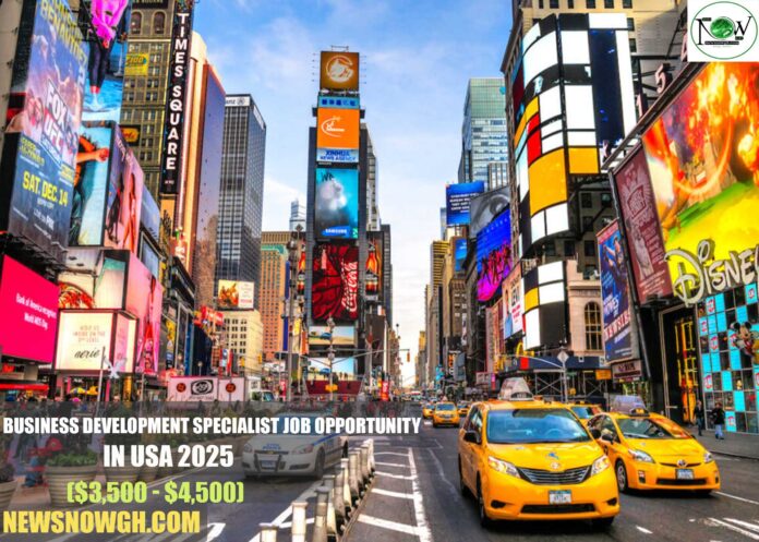 Business Development Specialist Job Opportunity in USA 2025