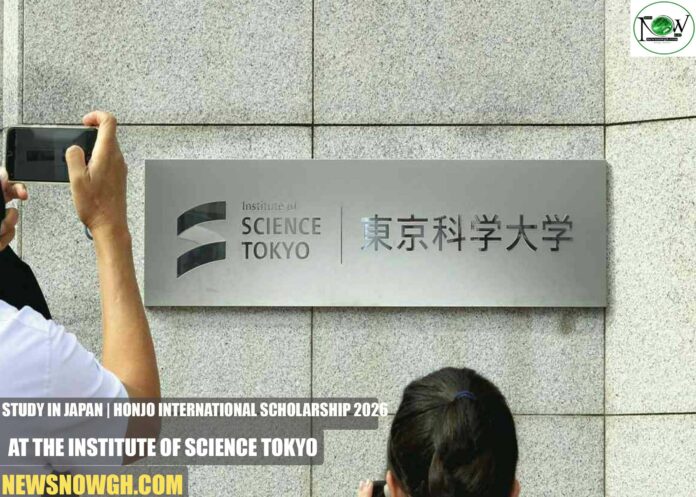 Institute of Science Tokyo Honjo International Scholarship 2026