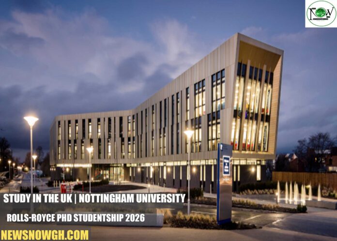 Nottingham University–Rolls-Royce PhD Studentship