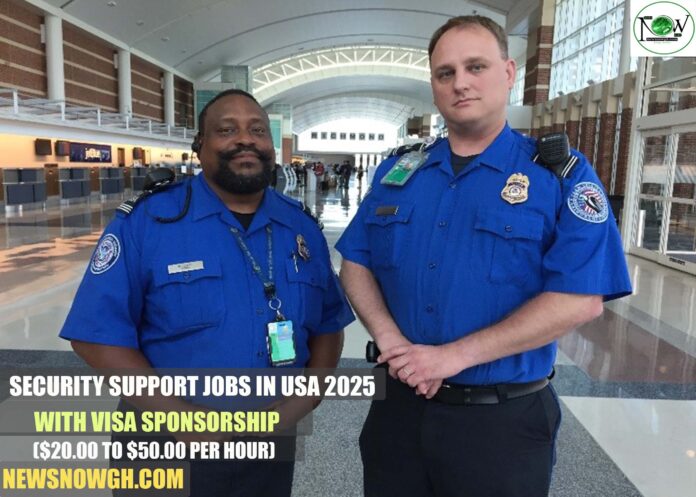 Security Support Jobs in USA 2025 with Visa Sponsorship