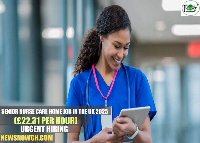 Senior Nurse Care Home Job in the UK 2025
