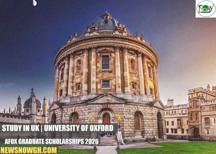 University of Oxford AfOx Graduate Scholarships