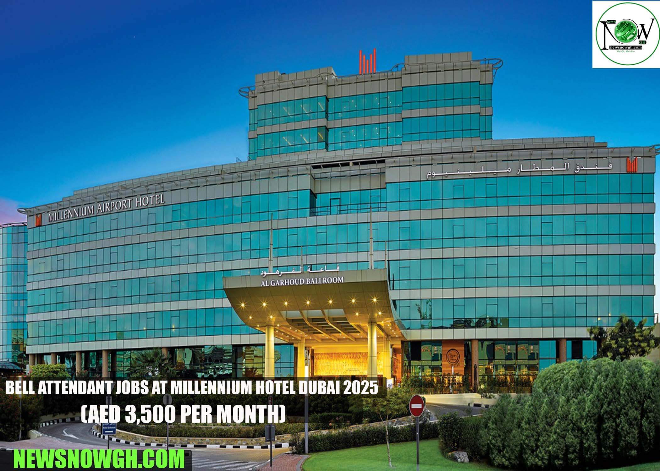 Bell Attendant Jobs at Millennium Hotel Dubai 2025