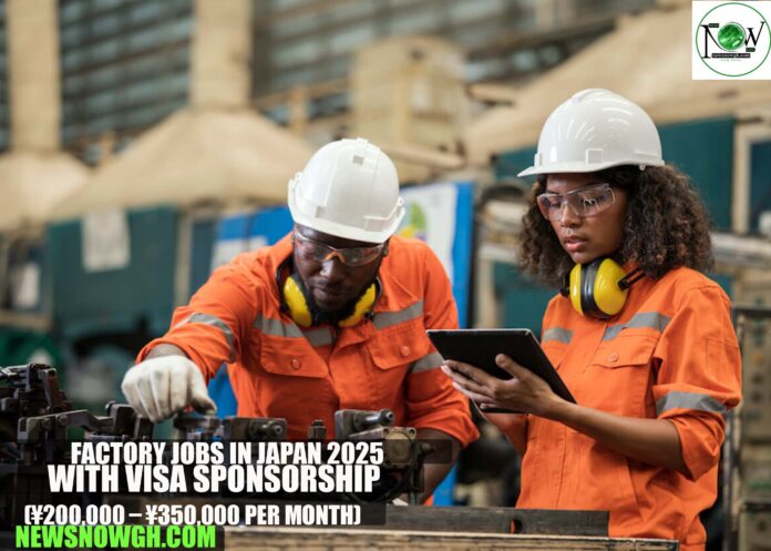 Factory Jobs in Japan 2025 with Visa Sponsorship