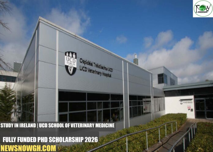 UCD School of Veterinary Medicine Fully Funded PhD Scholarship