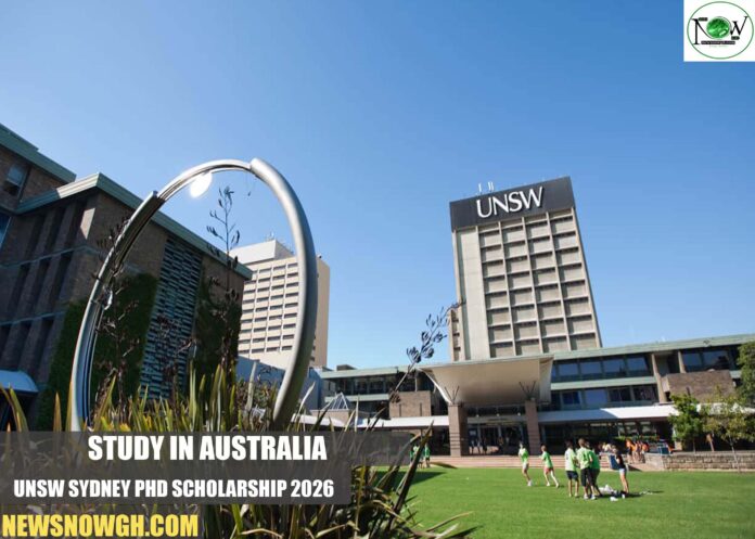 UNSW Sydney PhD Scholarship 2026 UNSW Sydney PhD Scholarship