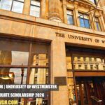 University of Westminster Home Postgraduate Scholarship
