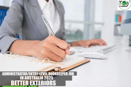 Administrator/Entry-Level Bookkeeper Job in Australia 2025 | Better Exteriors