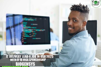 IT Delivery Lead II Job in USA 2025 with H-1B Visa Sponsorship | Biogensys
