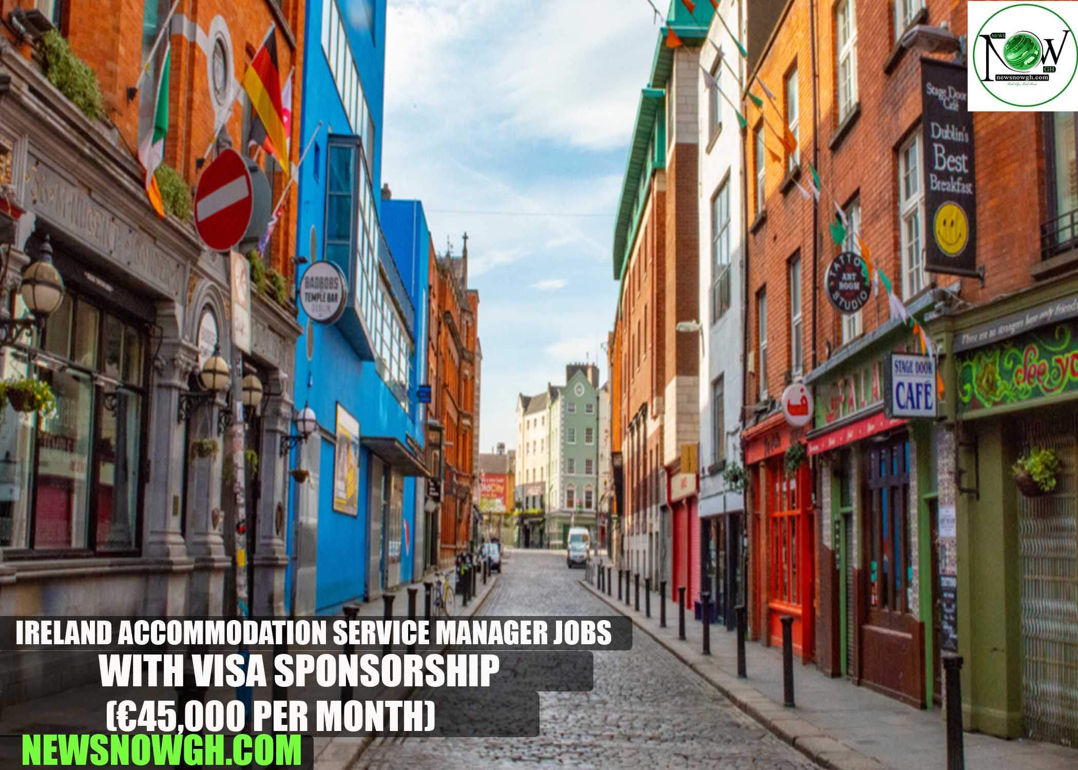 Ireland Accommodation Service Manager Jobs