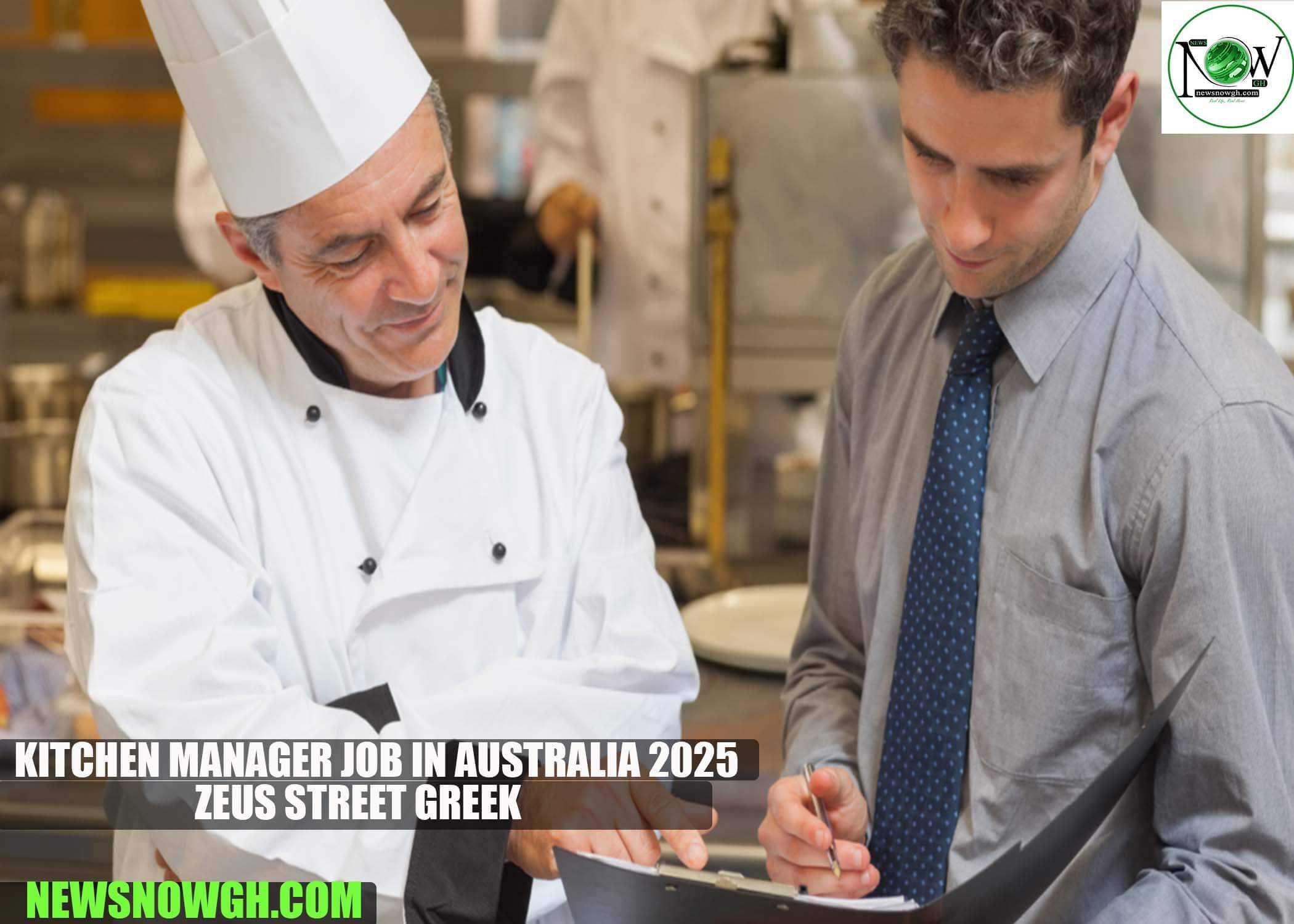 Kitchen Manager Job in Australia 2025 | Zeus Street Greek