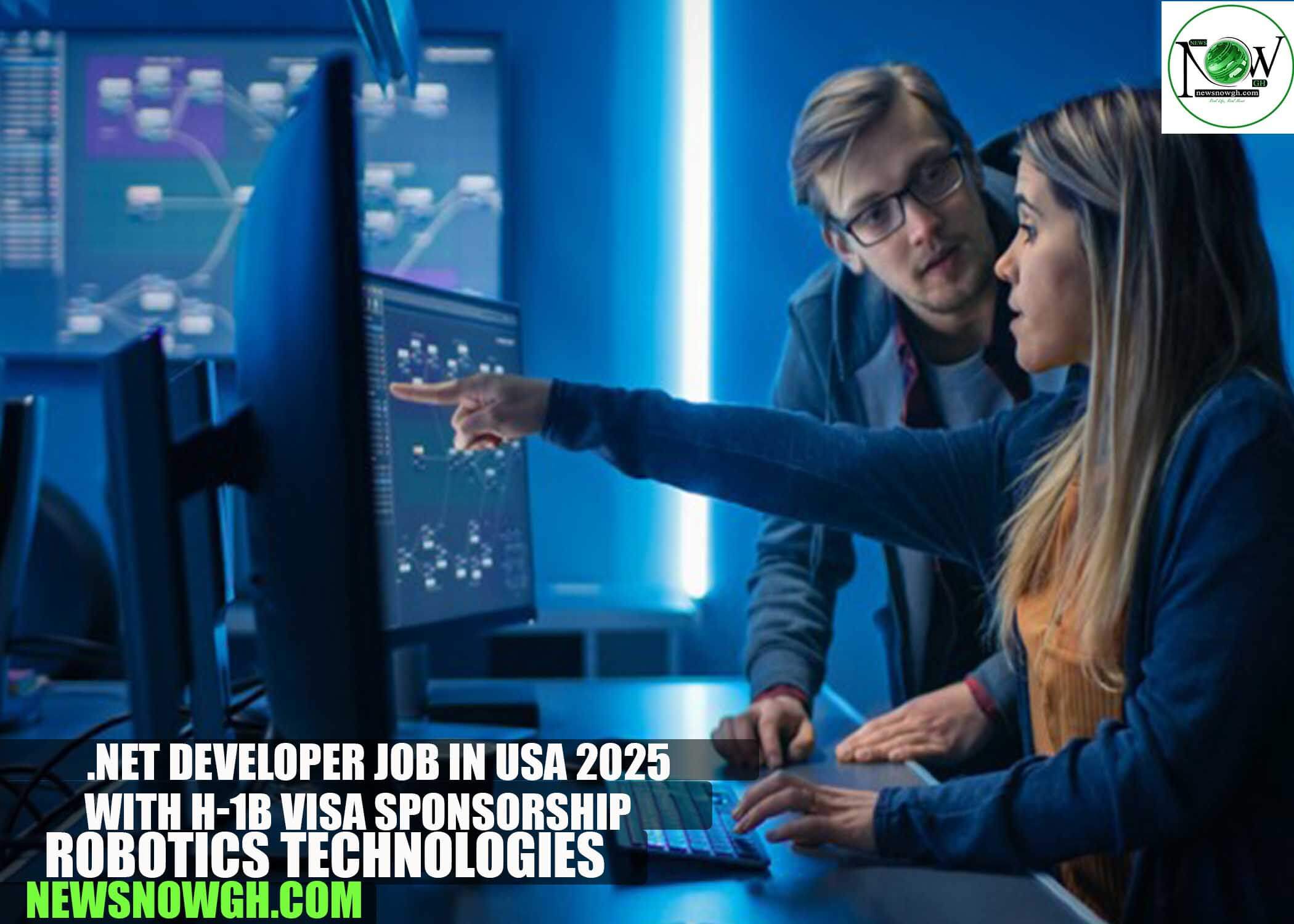 .Net Developer Job in USA 2025 with H-1B Visa Sponsorship | Robotics Technologies