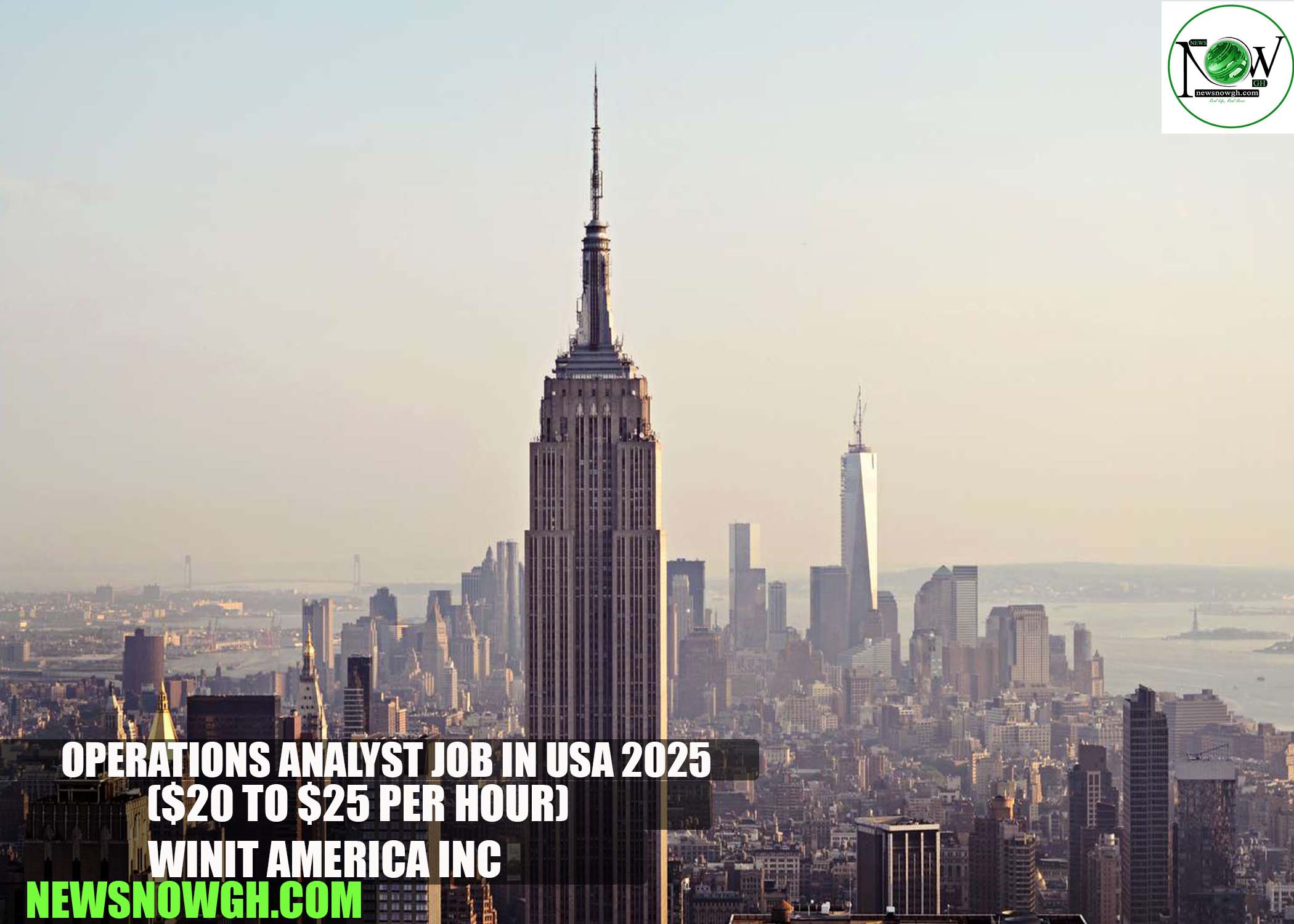 Operations Analyst Job in USA 2025 | Winit America Inc