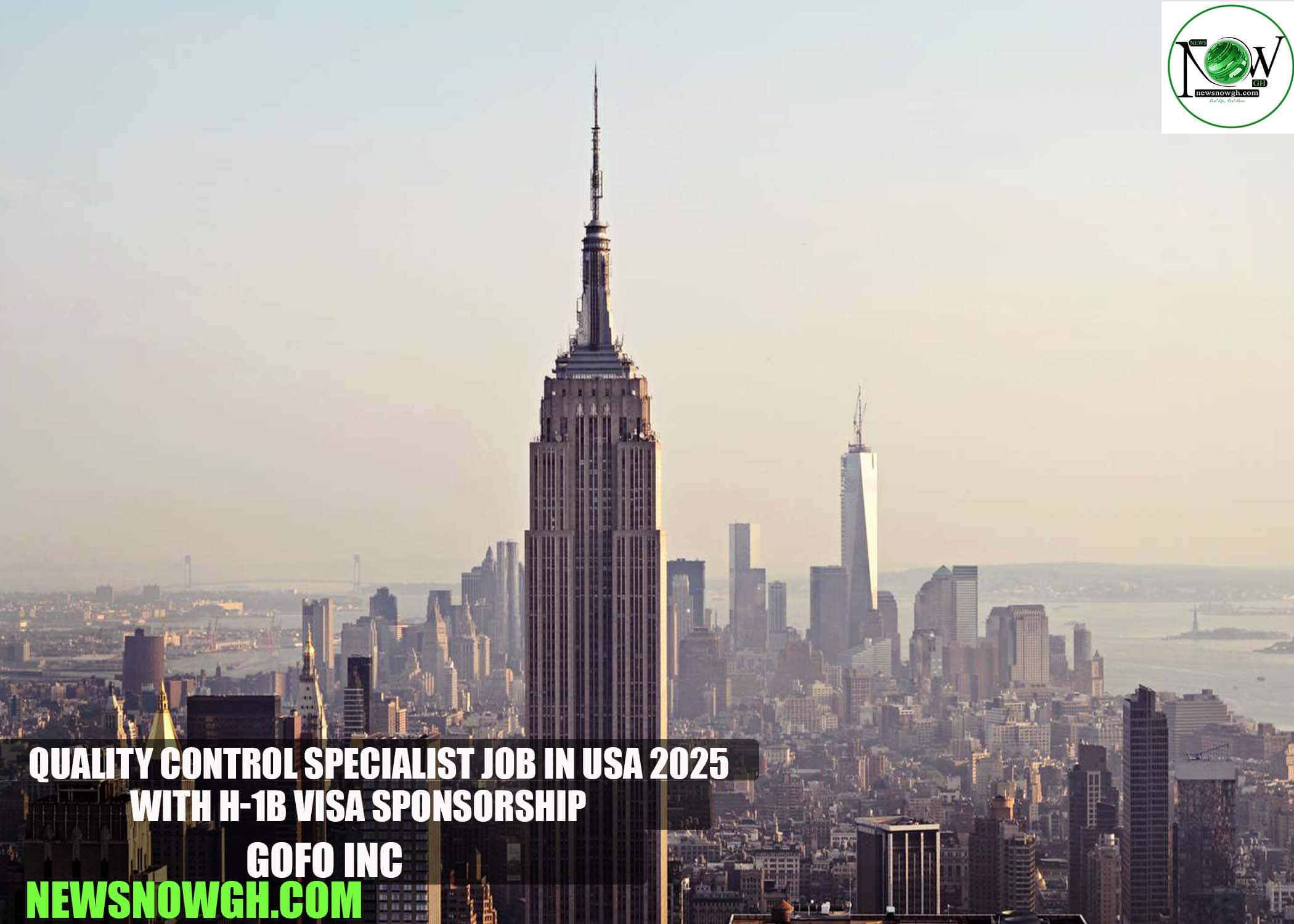 Quality Control Specialist Job in USA 2025 with H-1B Visa Sponsorship | Gofo Inc