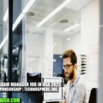 SRE Program Manager Job in USA 2025 | H-1B Visa Sponsorship | TechnoSphere, Inc.