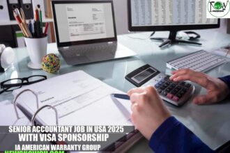 Senior Accountant Job in USA 2025 with Visa Sponsorship | iA American Warranty Group