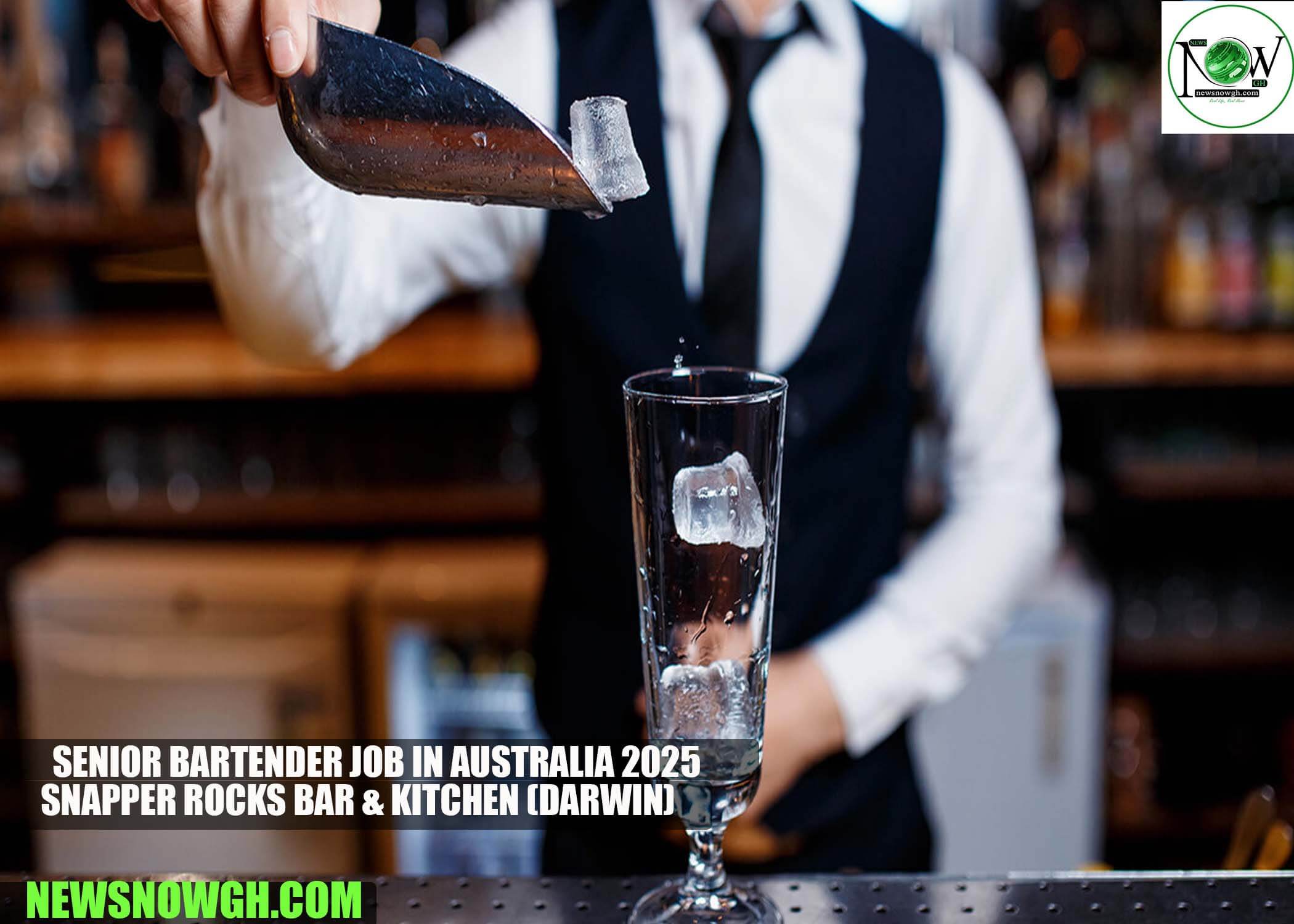 Senior Bartender Job in Australia 2025 | Snapper Rocks Bar & Kitchen (DARWIN)