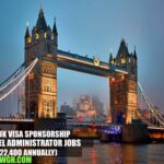 UK Visa Sponsorship Travel Administrator Jobs