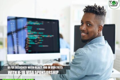 UI/UX Designer with React Job in USA 2025 with H-1B Visa Sponsorship