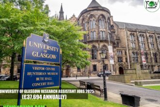 University of Glasgow Research Assistant Jobs 2025