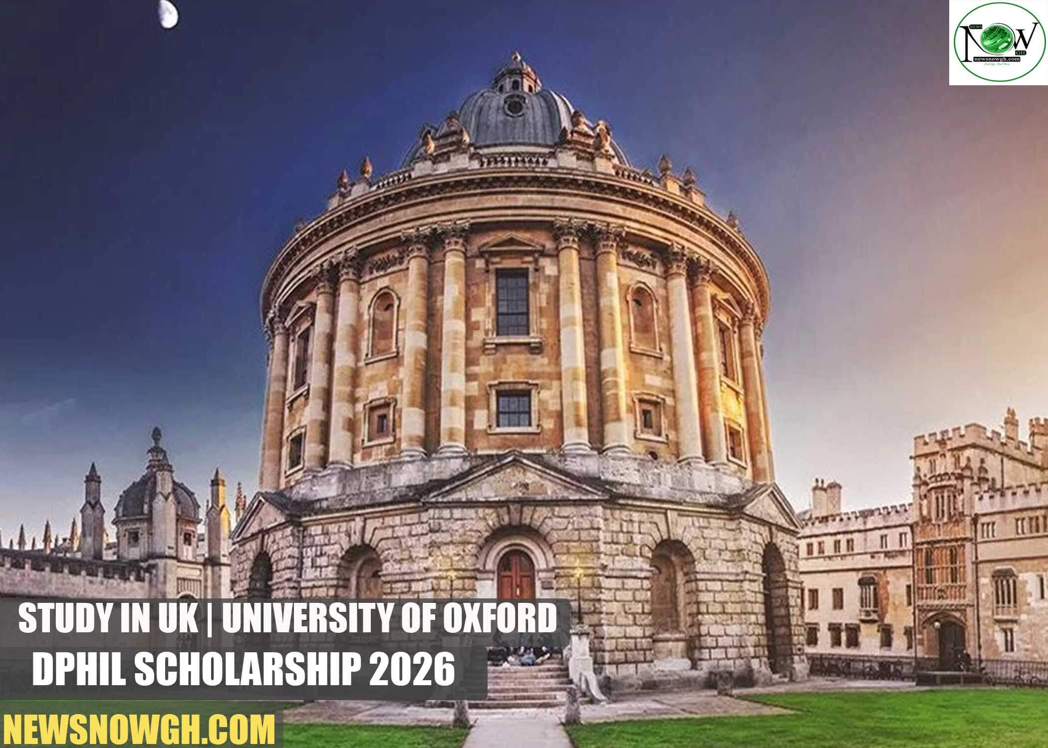 University of Oxford DPhil Scholarship