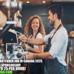 Server/Bartender Job in Canada 2025 with Visa Sponsorship