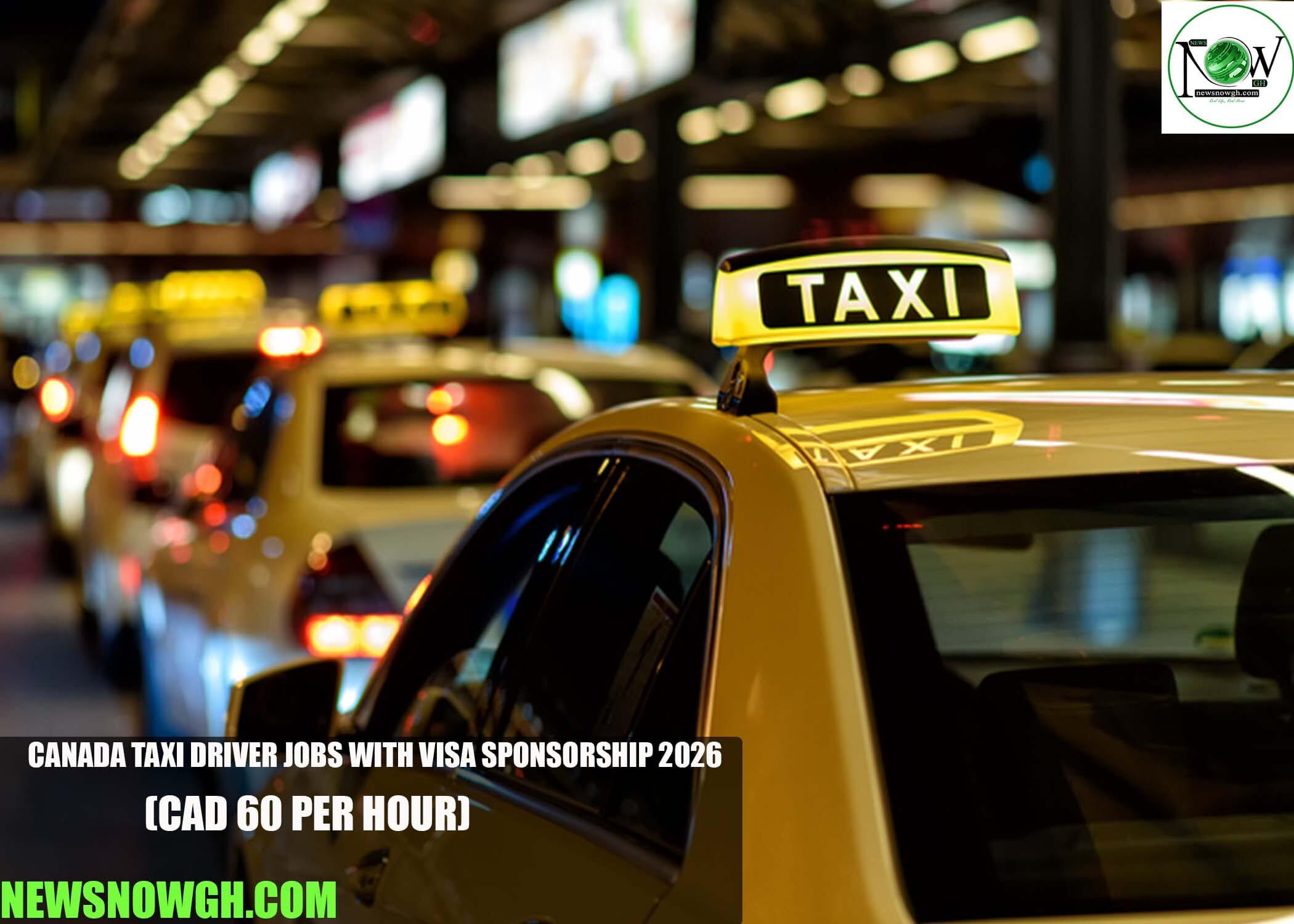 Canada Taxi Driver Jobs With Visa Sponsorship 2026