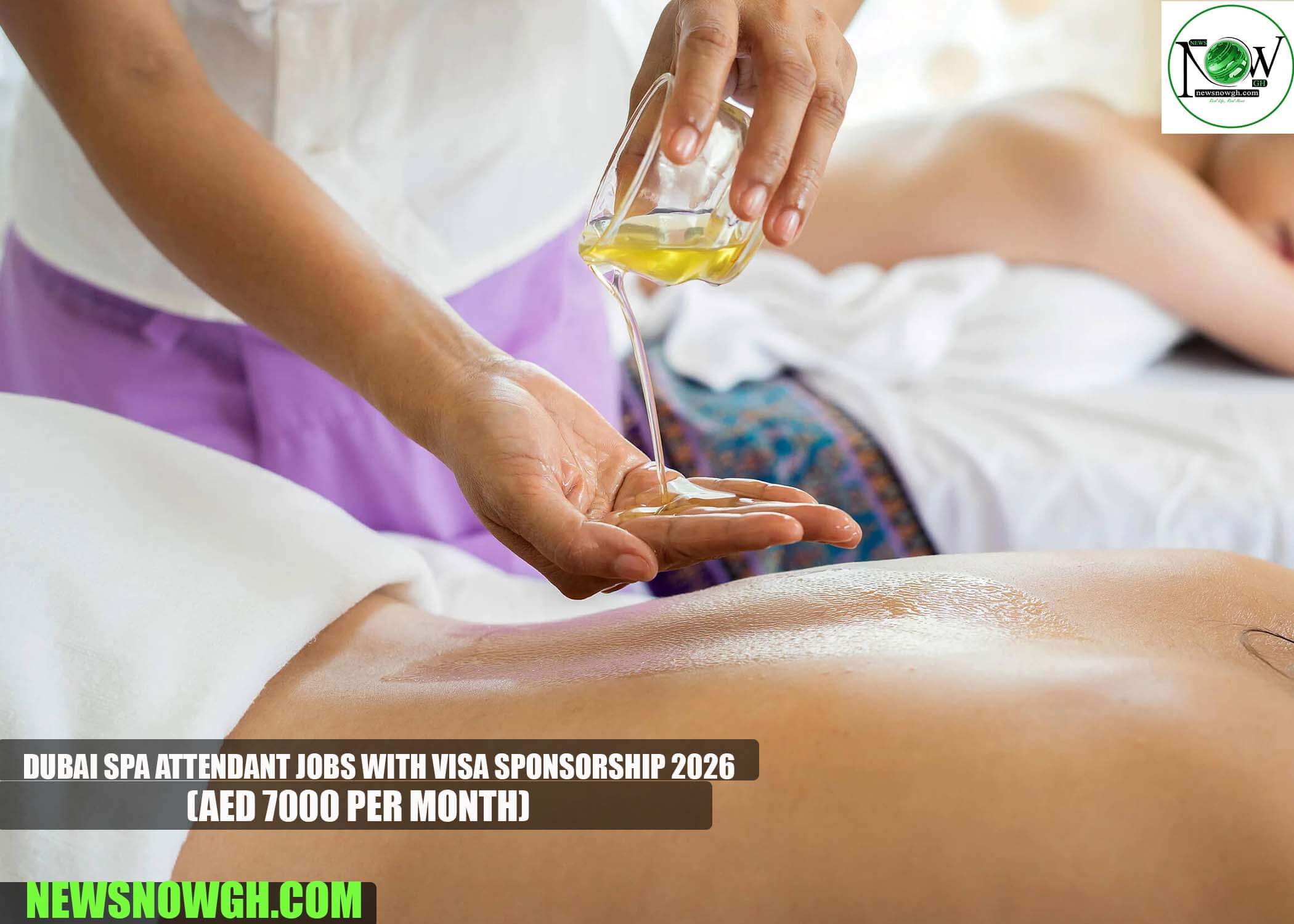 Dubai Spa Attendant Jobs with Visa Sponsorship 2026