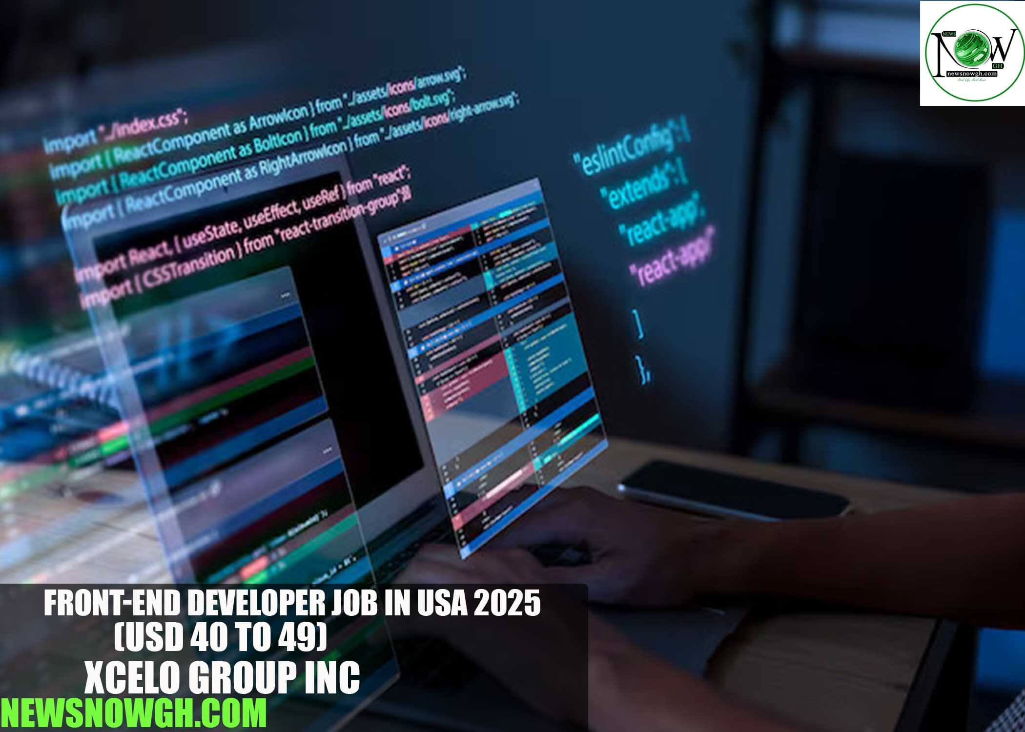 Front-End Developer Job in USA 2025 | Xcelo Group Inc