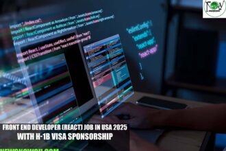 Front End Developer (React) Job in USA 2025 with H-1B Visa Sponsorship