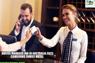 Hostel Manager Job in Australia 2025 | CAMERONS FAMILY HOTEL