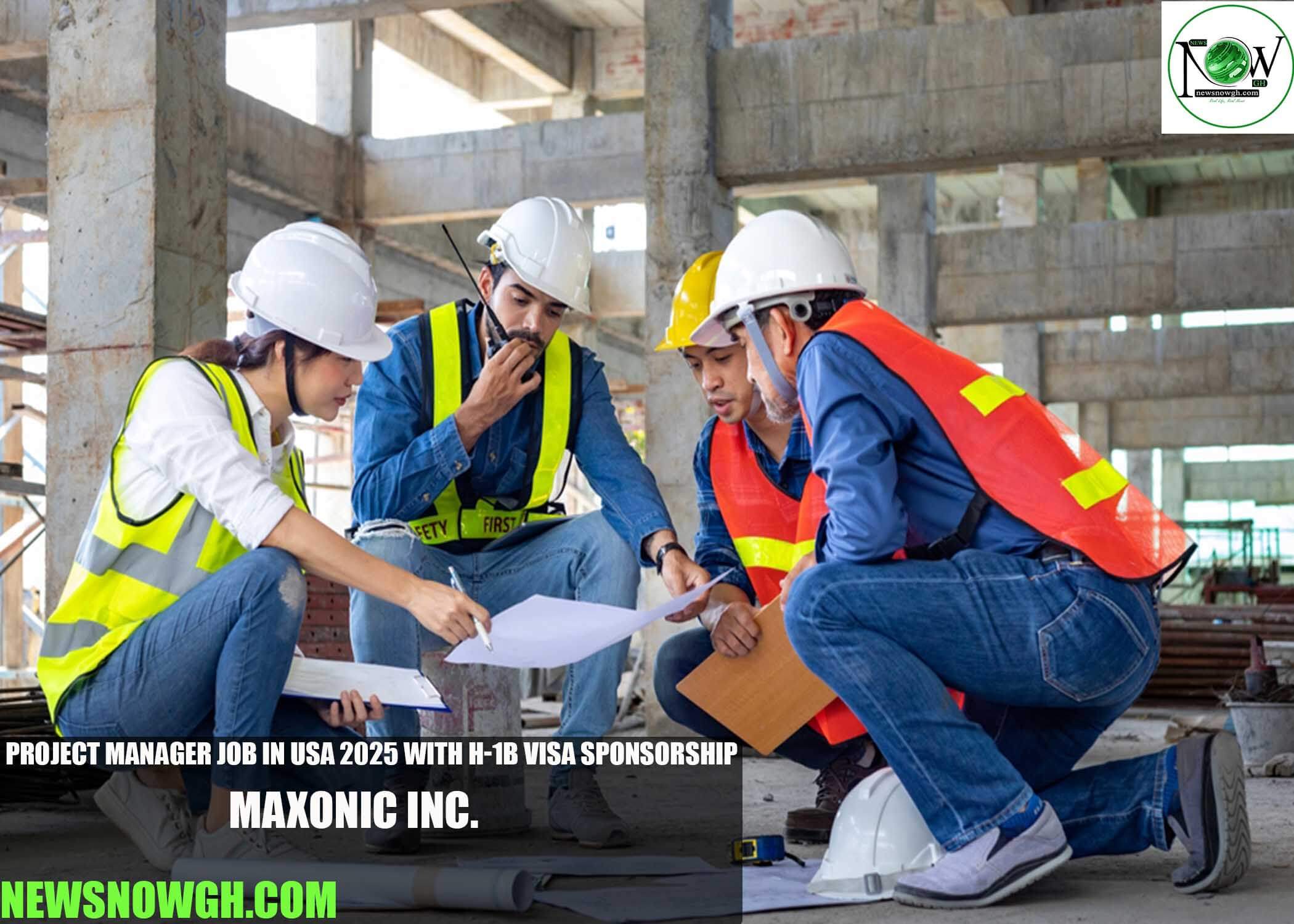 Project Manager Job in USA 2025 with H-1B Visa Sponsorship | Maxonic Inc.