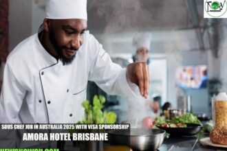 Sous Chef Job in Australia 2025 with Visa Sponsorship | Amora Hotel Brisbane