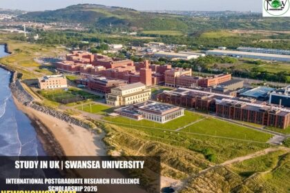Swansea University International Postgraduate Research Excellence Scholarship