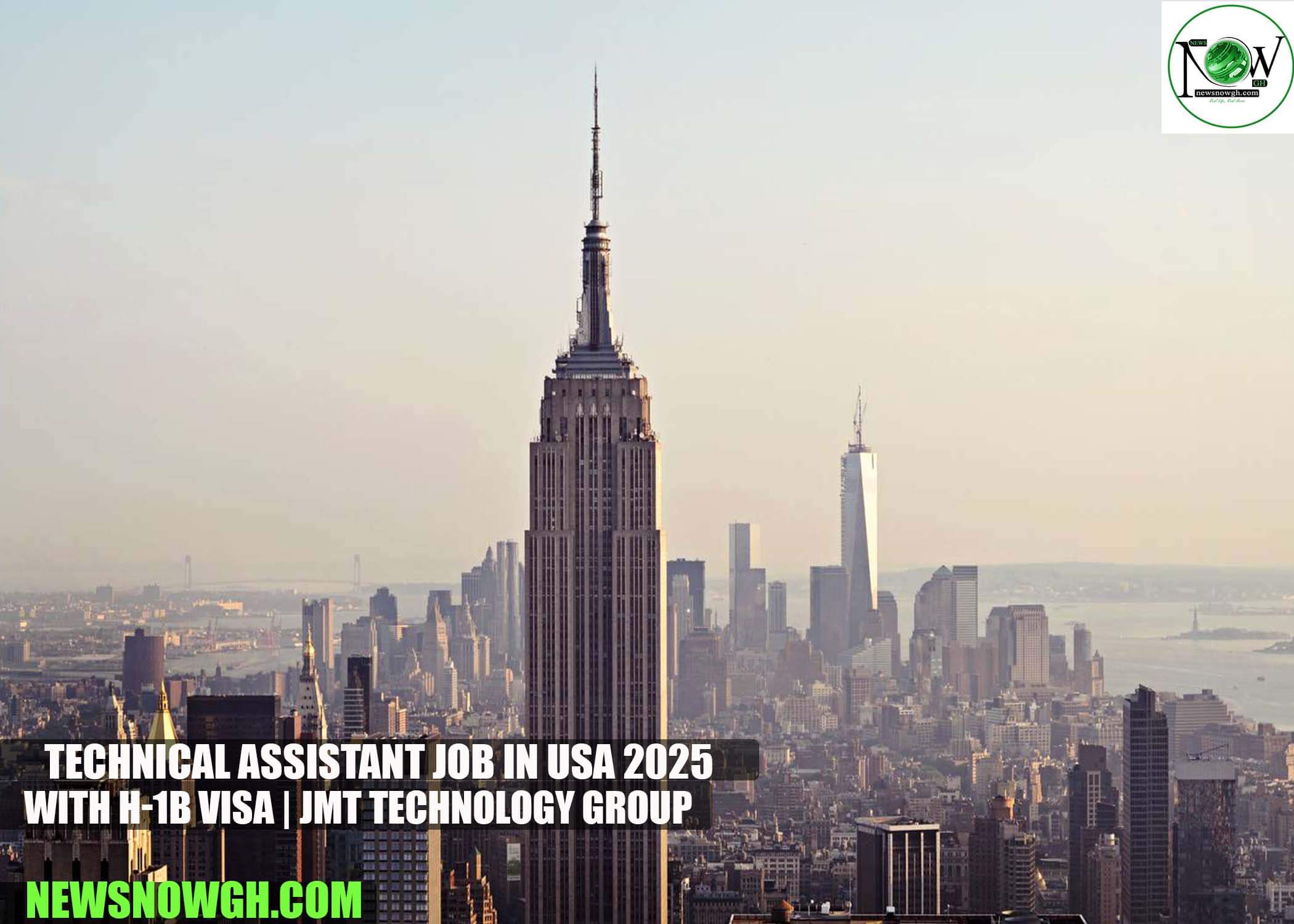 Technical Assistant Job in USA 2025 with H-1B Visa | JMT Technology Group