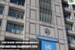 United Nations University Postdoctoral Fellowships