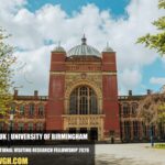 University of Birmingham CHASM International Visiting Research Fellowship