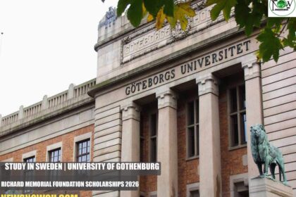 University of Gothenburg Richard Memorial Foundation Scholarships