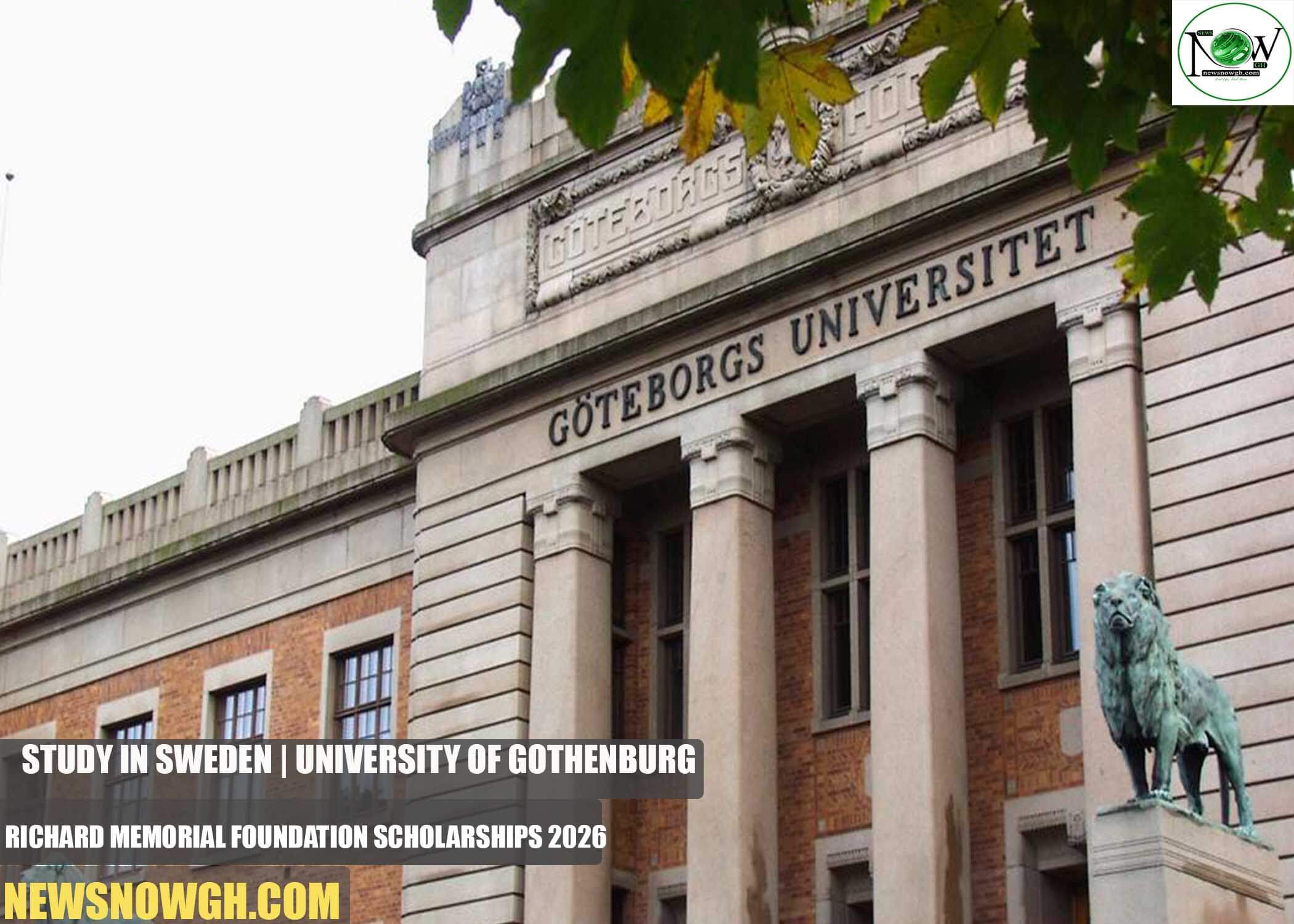 University of Gothenburg Richard Memorial Foundation Scholarships