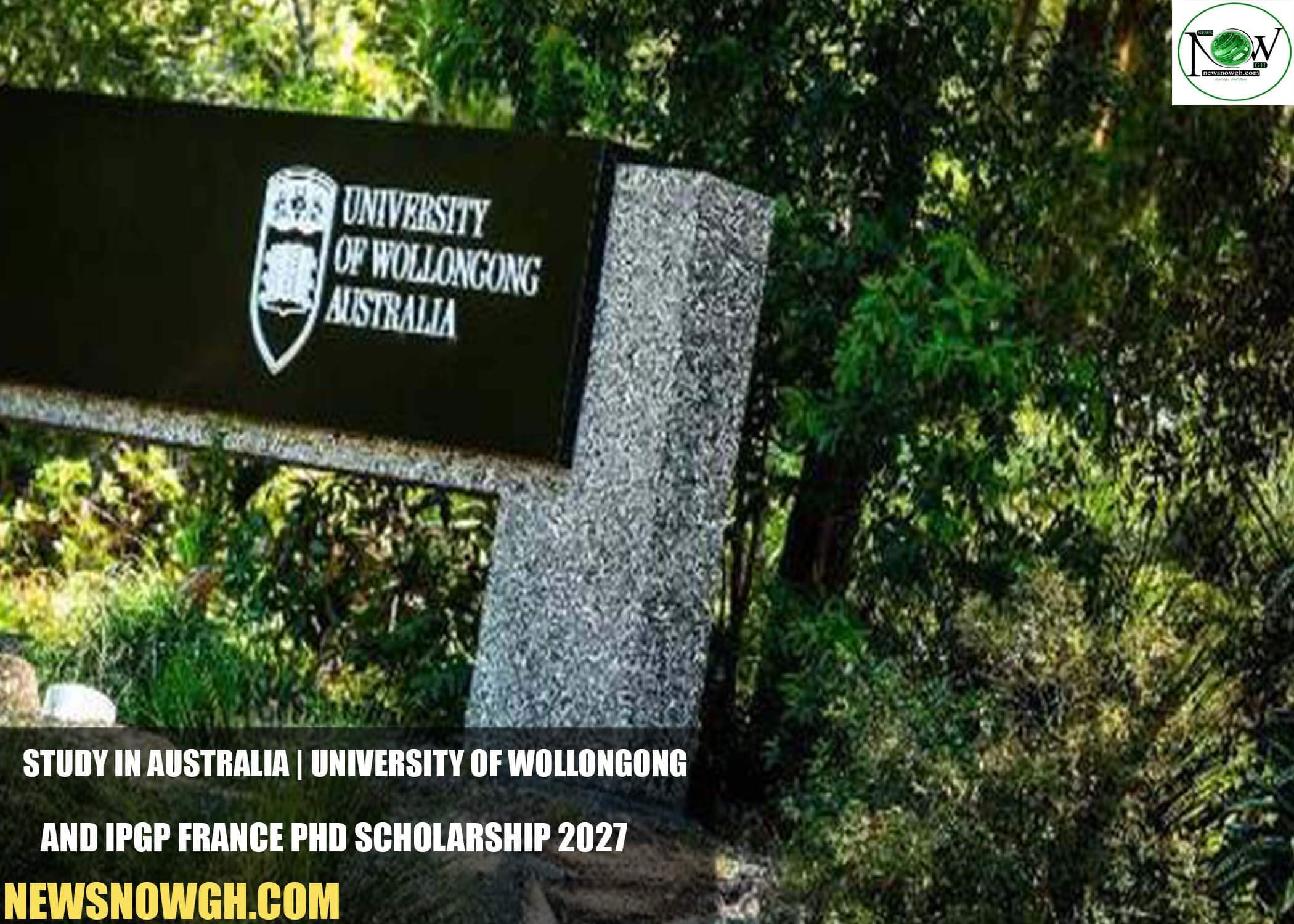 University of Wollongong and IPGP France PhD Scholarship
