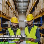 Warehouse Manager Job in USA 2025 with H-1B Visa Sponsorship