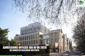 Admissions Officer Job in UK 2026 | UK Dementia Research Institute