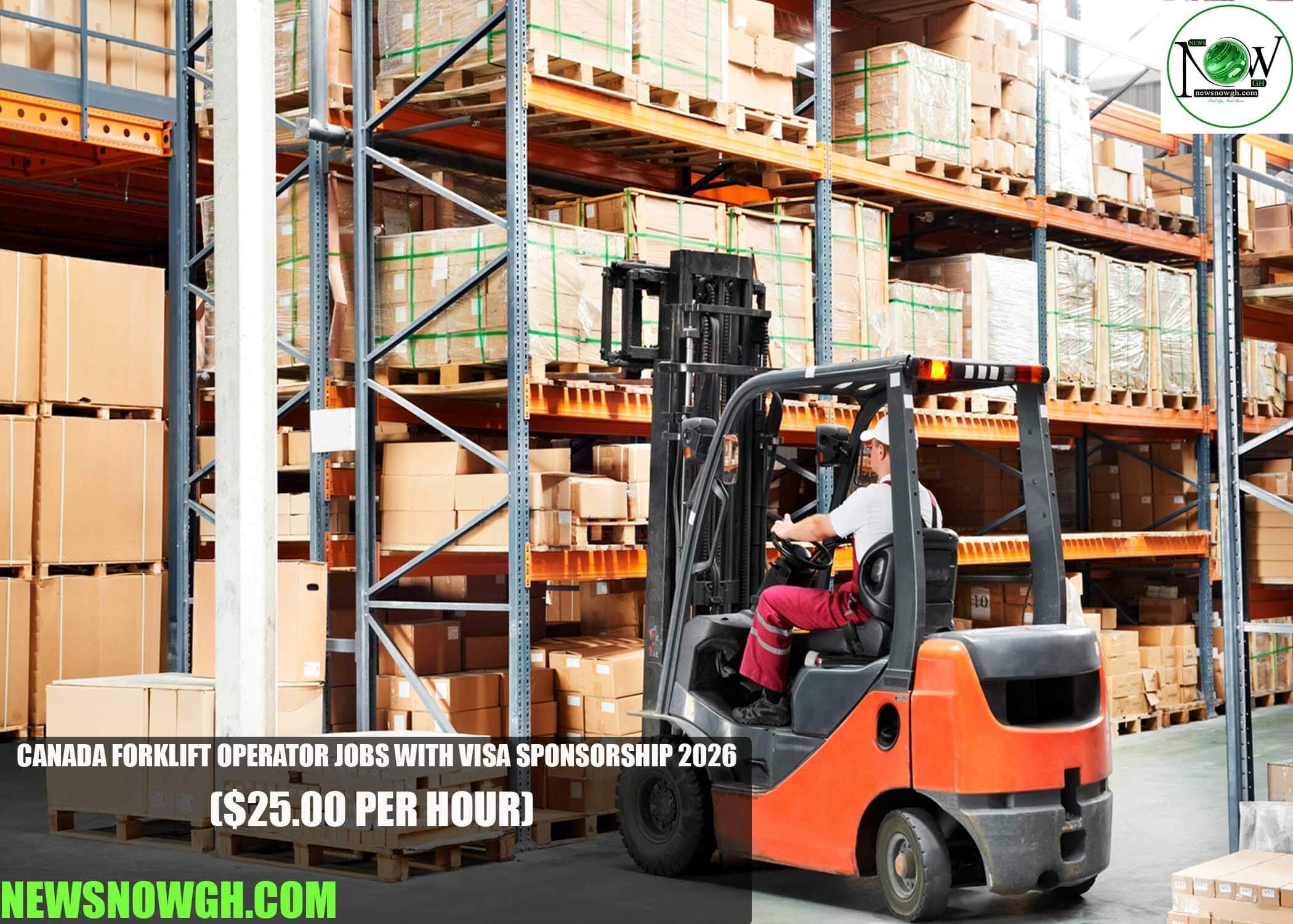 Canada Forklift Operator Jobs with Visa Sponsorship