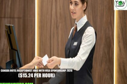 Canada Hotel Receptionist Jobs with Visa Sponsorship