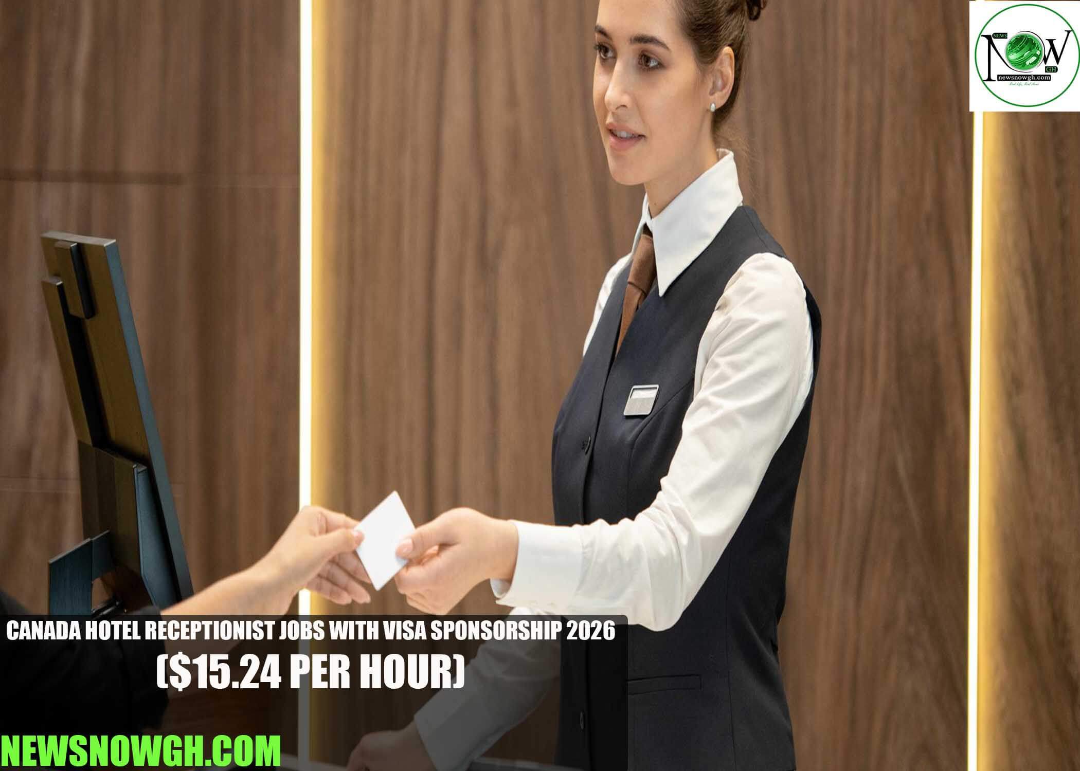 Canada Hotel Receptionist Jobs with Visa Sponsorship